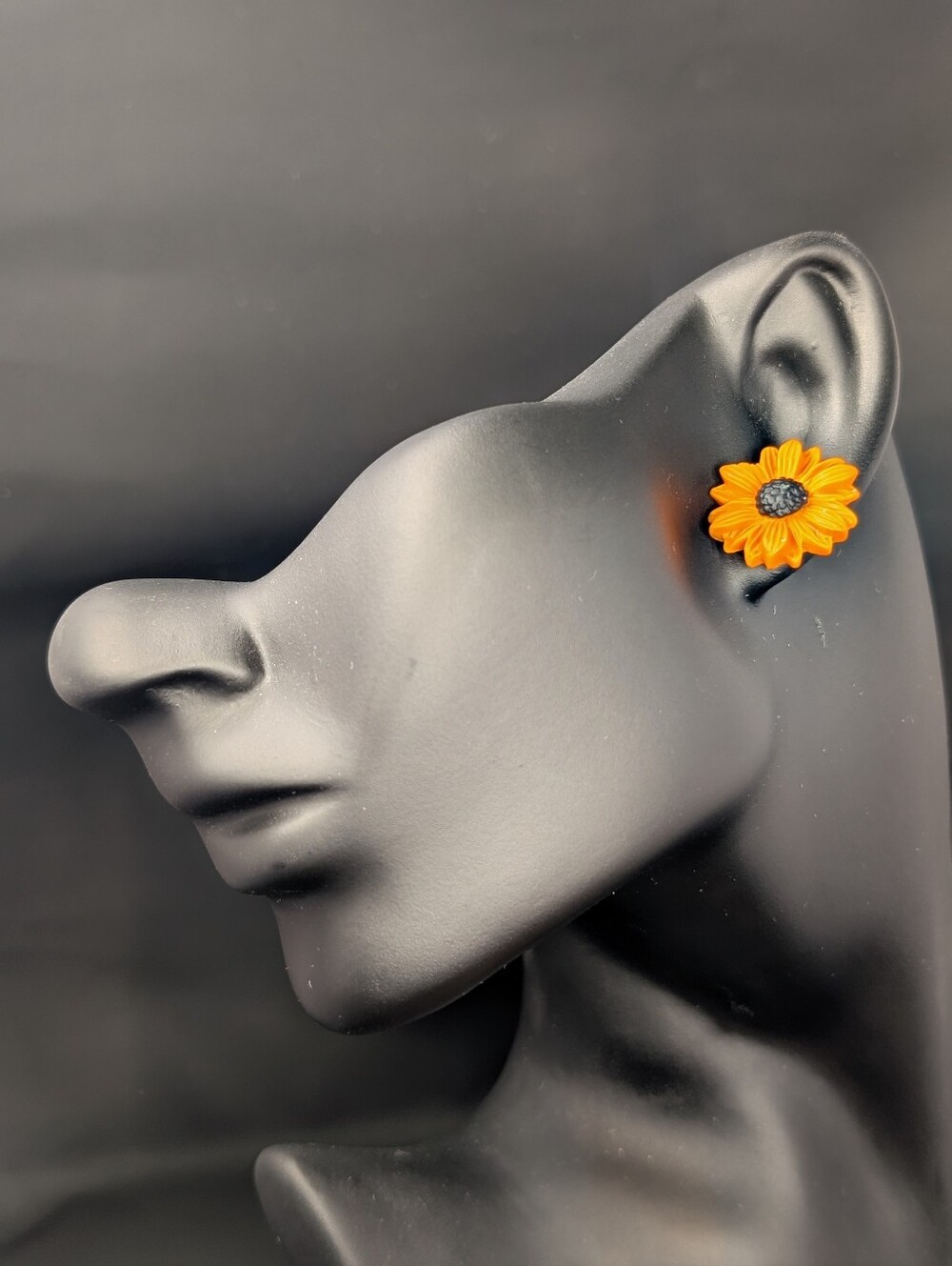 Orange Daisy Studs